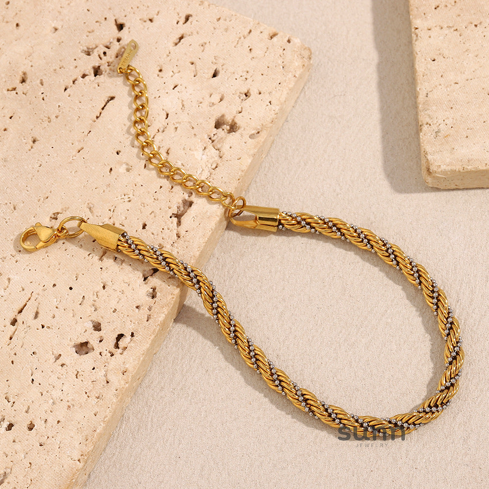 Vittoria Dual-Tone Twist Bracelet [TVPVYFAN]