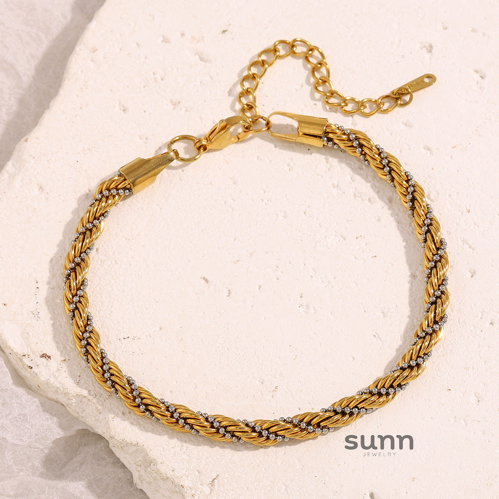 Vittoria Dual-Tone Twist Bracelet [8YZUC19T]