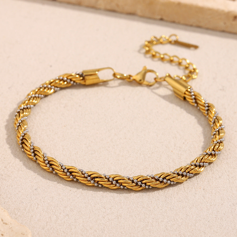 Vittoria Dual-Tone Twist Bracelet [KJ68ZQWH]