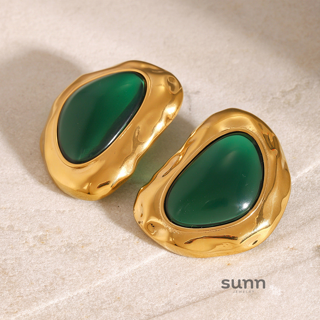 Vivian Retro Oval Earrings [F42XQCOZ]