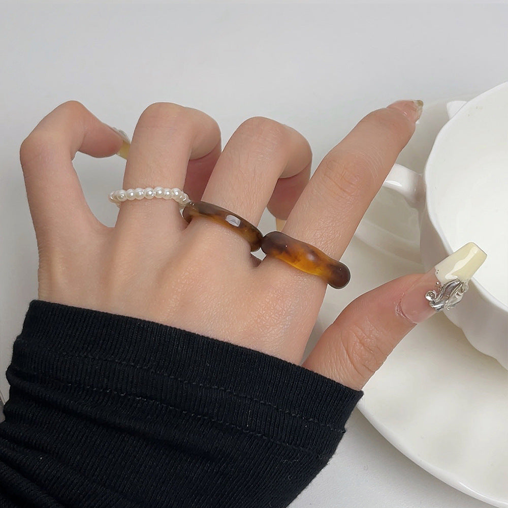 Wanda Resin Ring Set [8ZLROPI4]