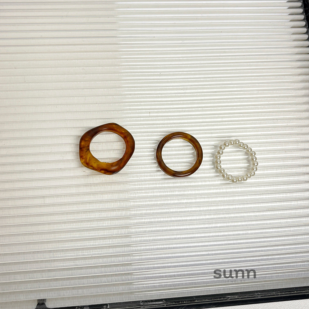 Wanda Resin Ring Set [PHDJ56Q5]