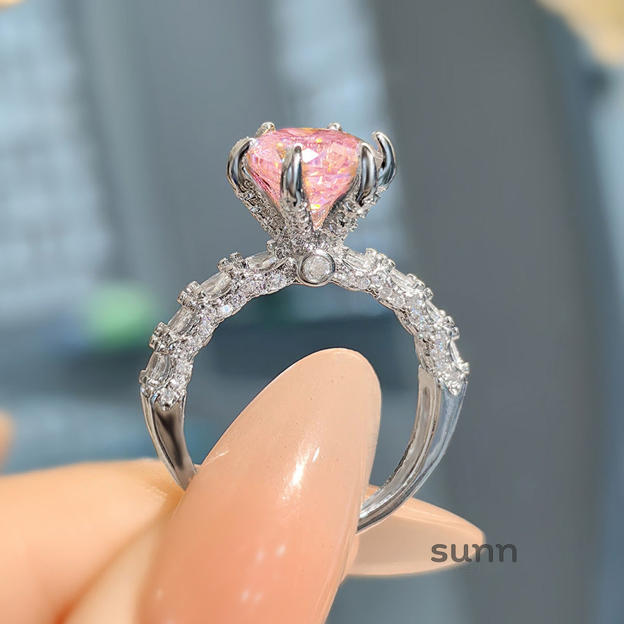 Weslyn Pink Bird's Nest Ring [NSWWM1R5]