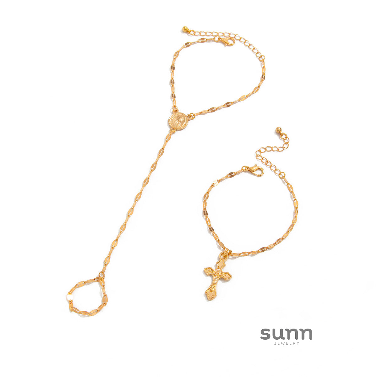 Westlyn Layered Cross Bracelet [AHCCY9L4]
