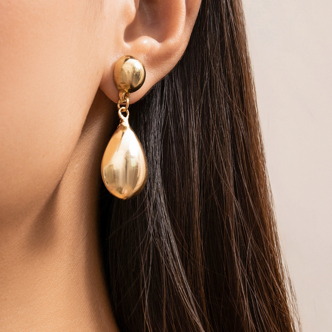 Whitlee Geometric Bean Drop Earrings [56UJLQ8F]