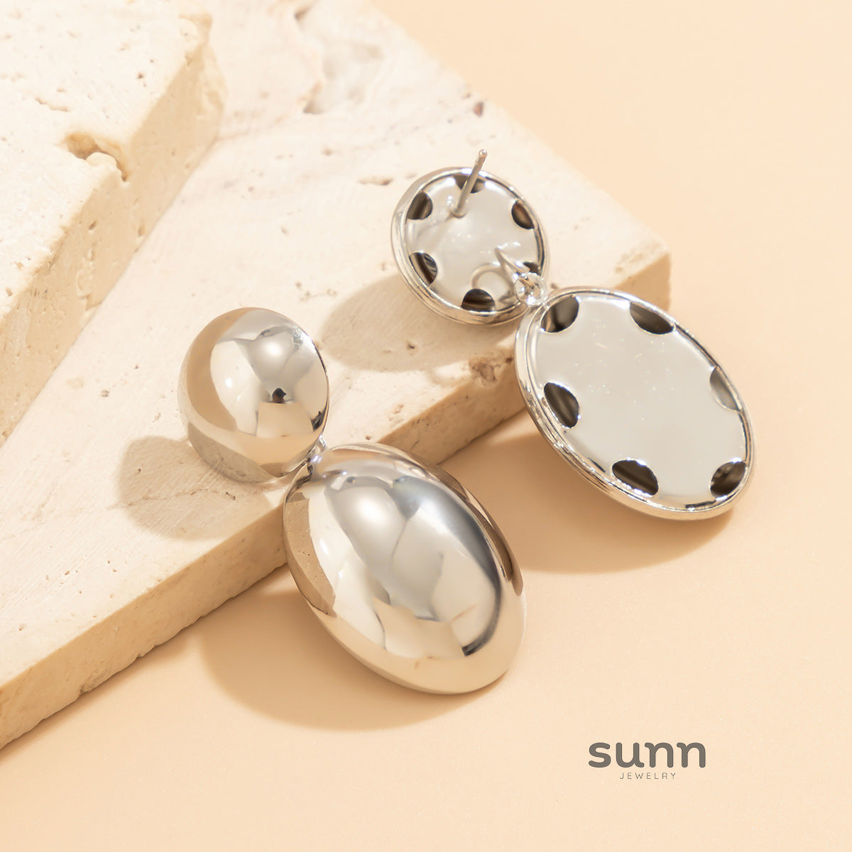 Whitlee Geometric Bean Drop Earrings [6L5D9COJ]