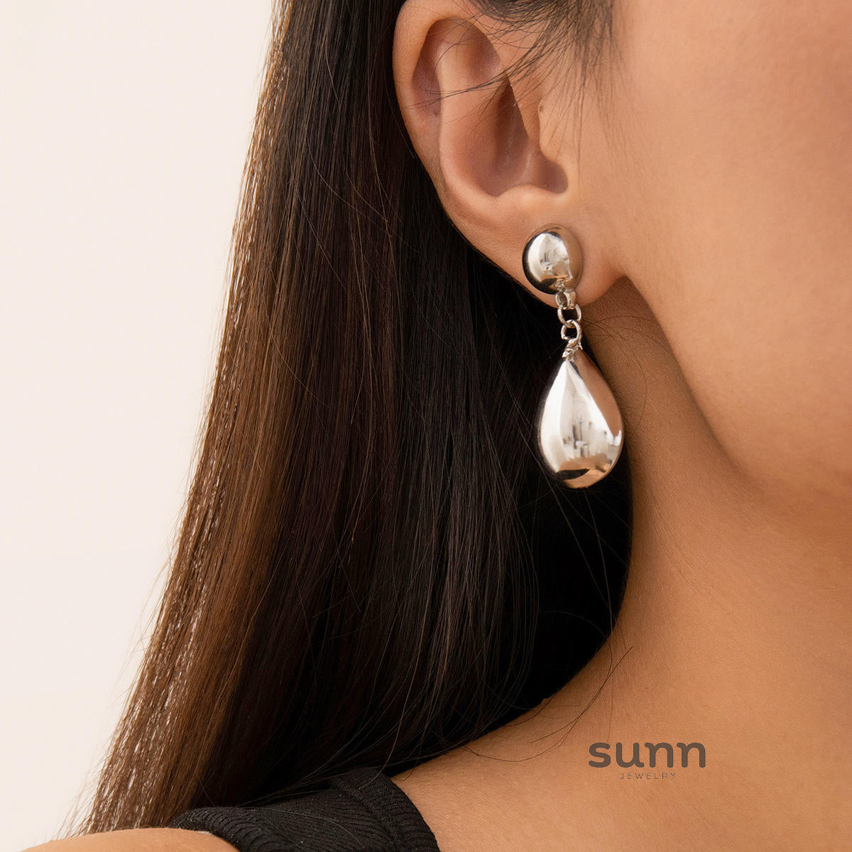 Whitlee Geometric Bean Drop Earrings [0K799S2O]