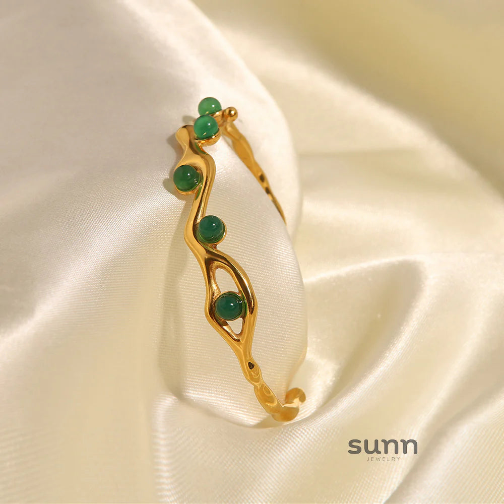 Whitley Vintage Stone Cuff Bracelet