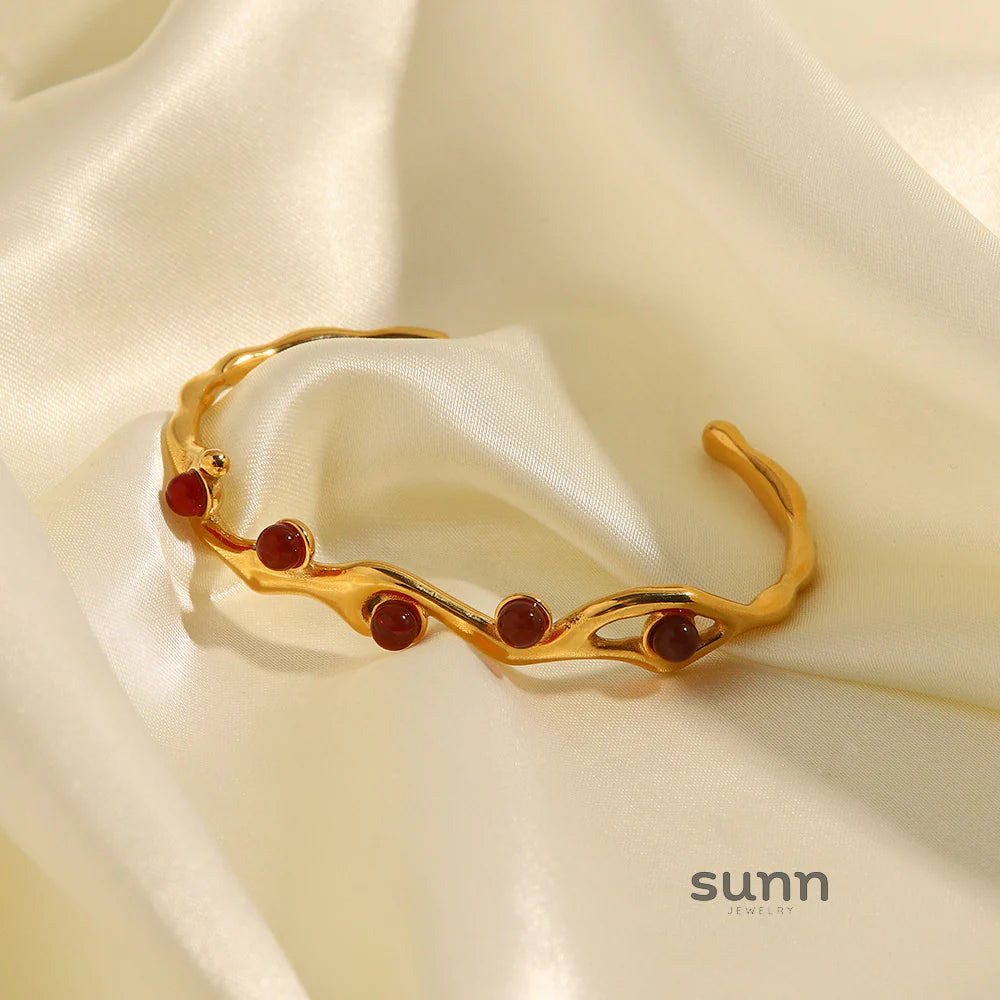 Whitley Vintage Stone Cuff Bracelet
