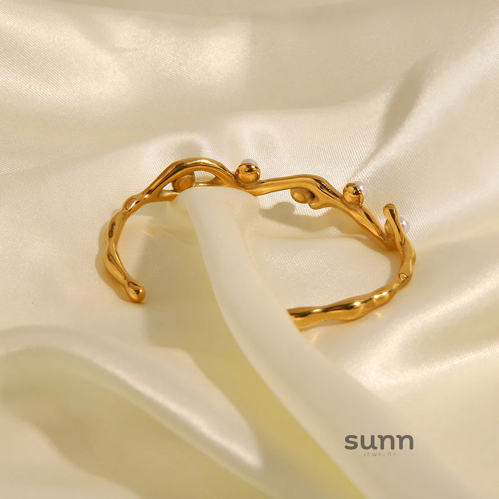Whitley Vintage Stone Cuff Bracelet