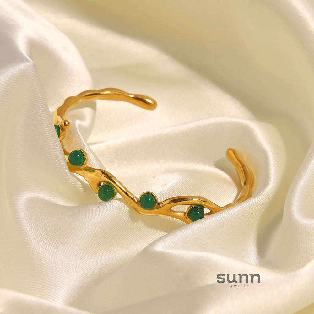 Whitley Vintage Stone Cuff Bracelet