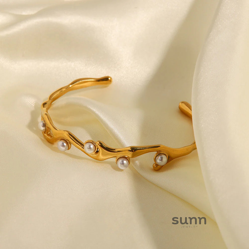 Whitley Vintage Stone Cuff Bracelet