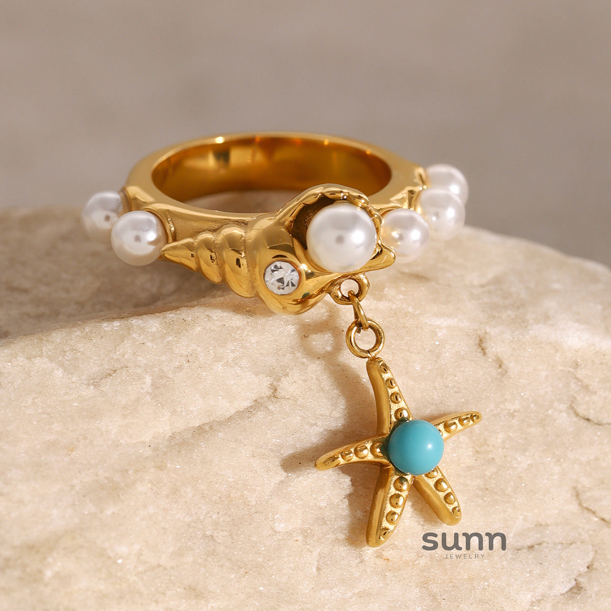 Whitney Pearl Starfish Ring [1737609P]
