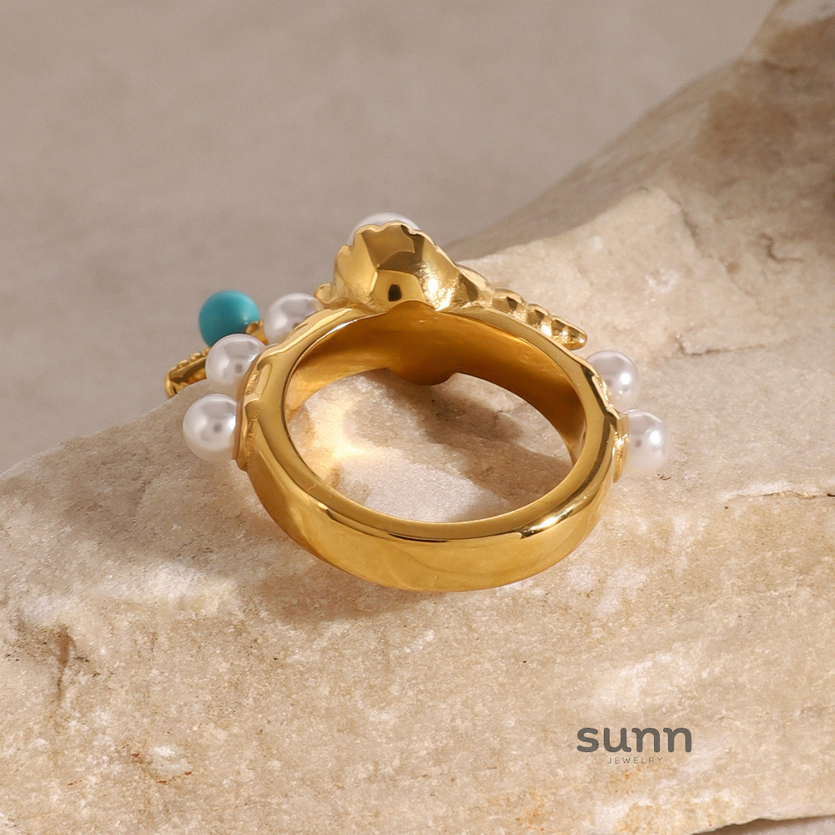 Whitney Pearl Starfish Ring [R056G61U]