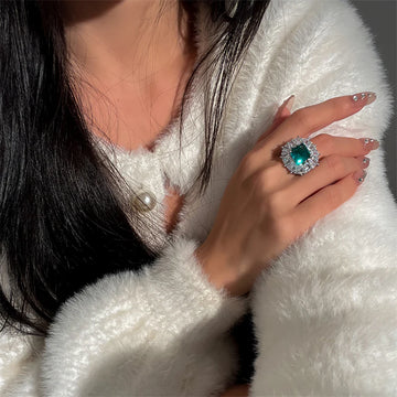 Wilhelmina Verdant Marquise Ring