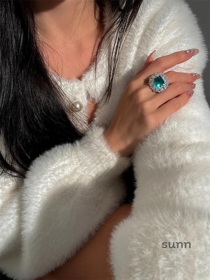 Wilhelmina Verdant Marquise Ring