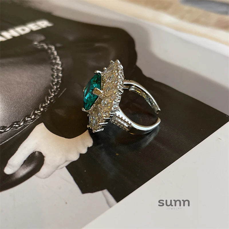 Wilhelmina Verdant Marquise Ring
