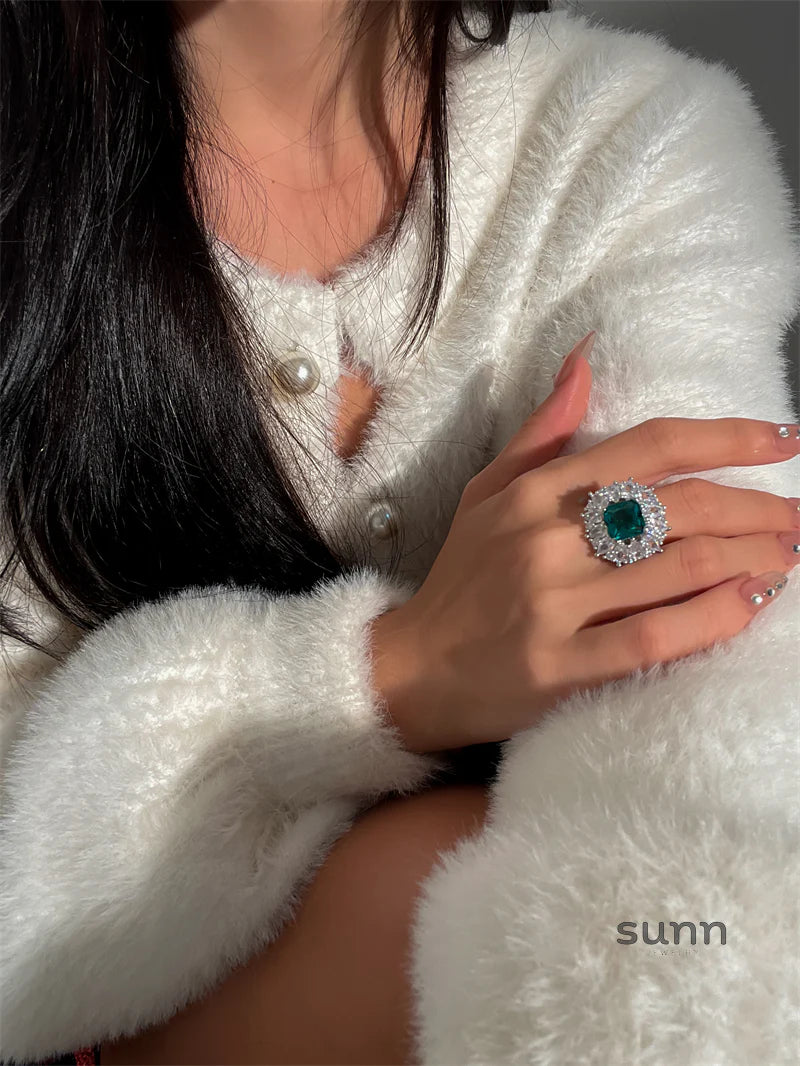 Wilhelmina Verdant Marquise Ring