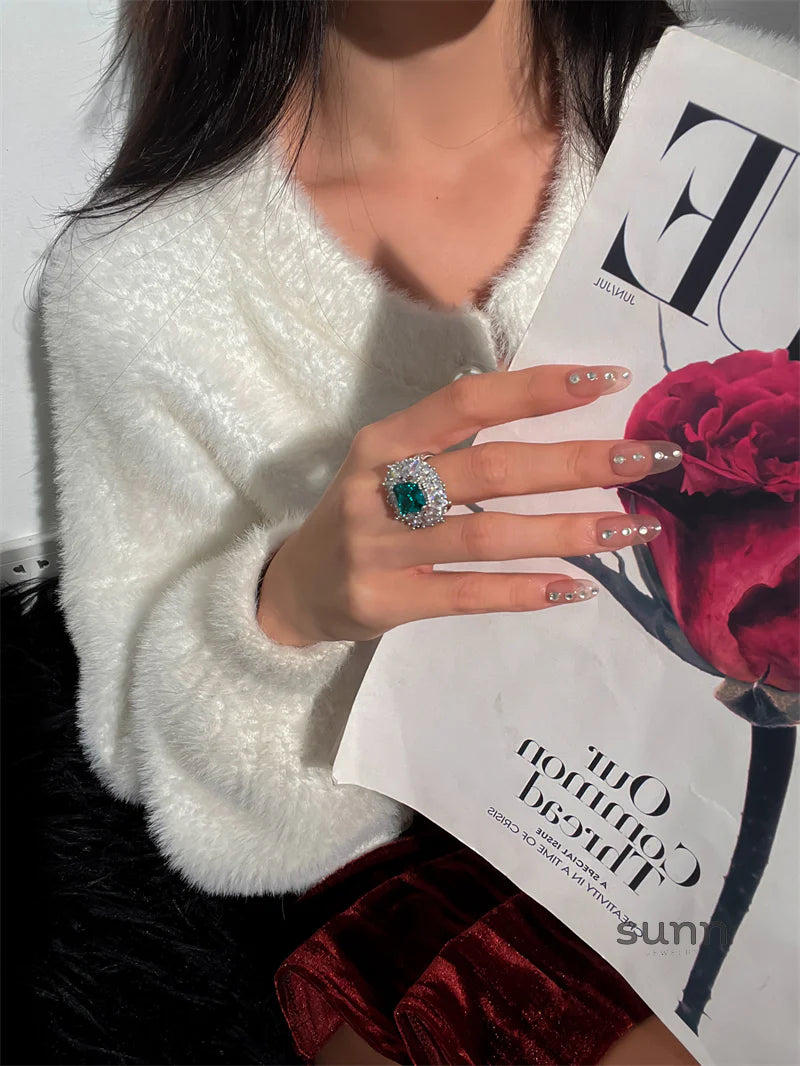 Wilhelmina Verdant Marquise Ring