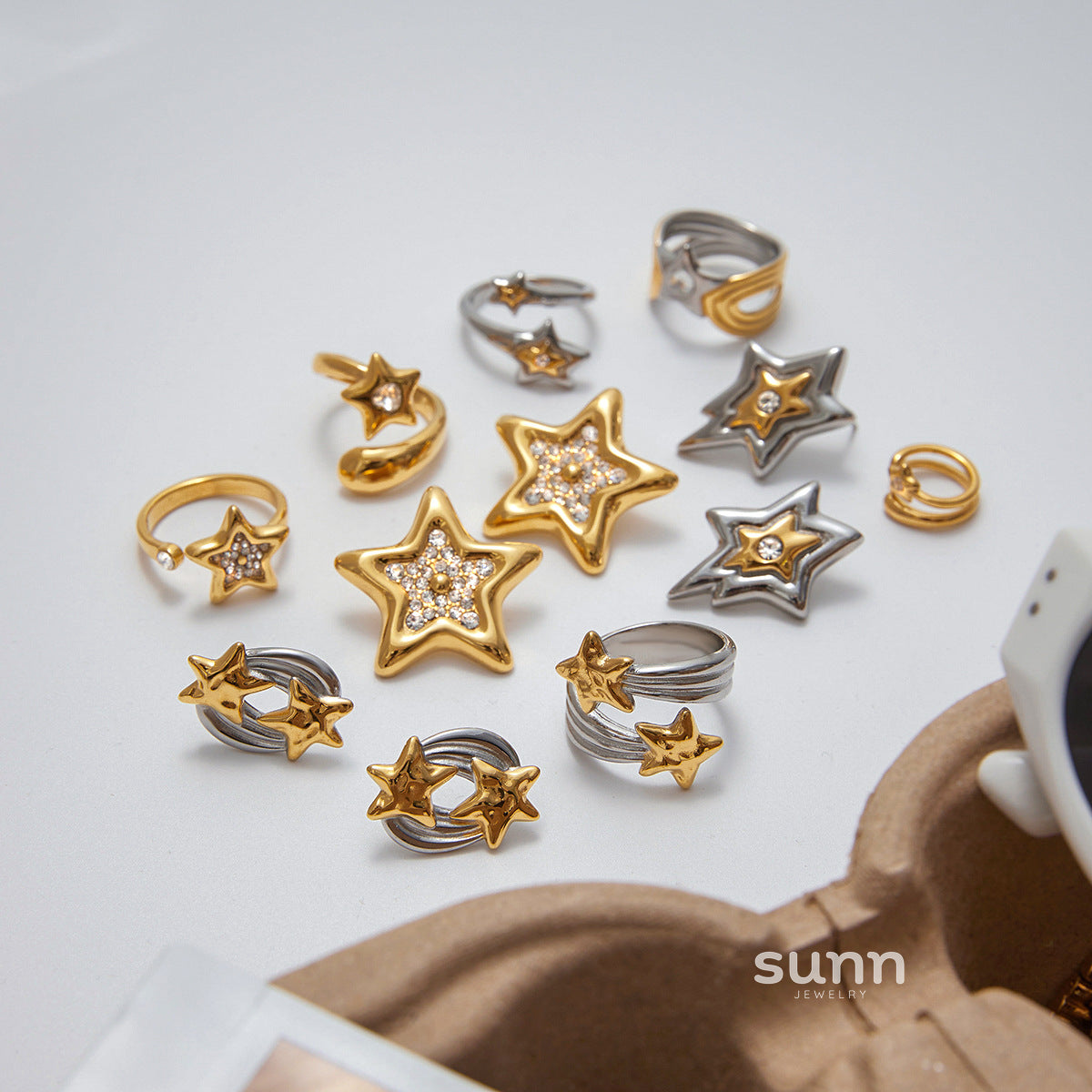 Willamina Starburst Stacking Ring [Z3JHBRU9]