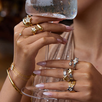 Willamina Starburst Stacking Ring [IKM8FZPZ]