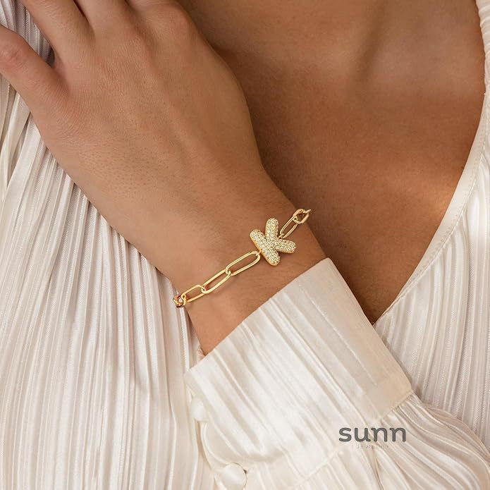 Willow Bubble Initial Bracelet [FQVQZVBA]