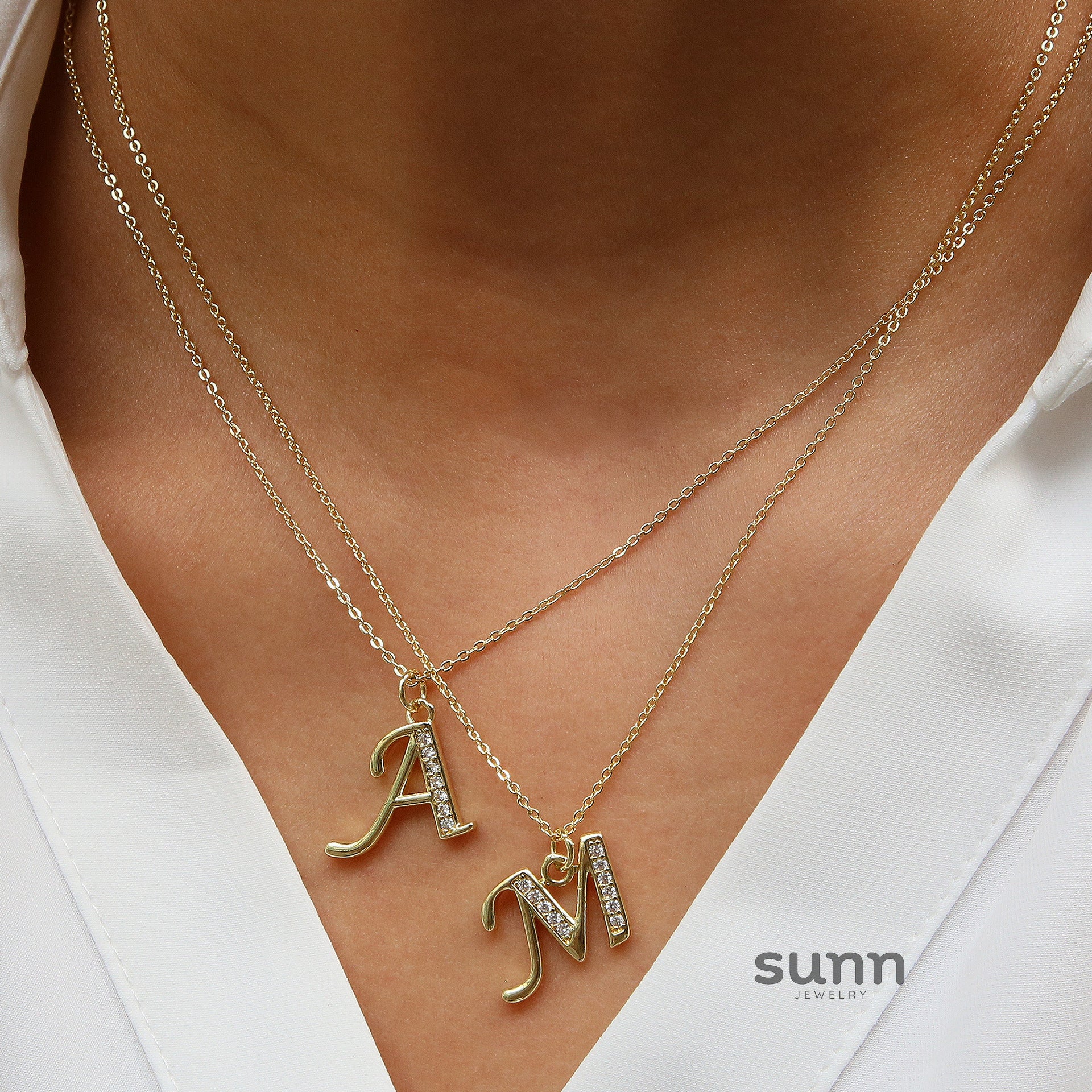 Winifred Delicate Alphabet Necklace [4QH8YCAN]