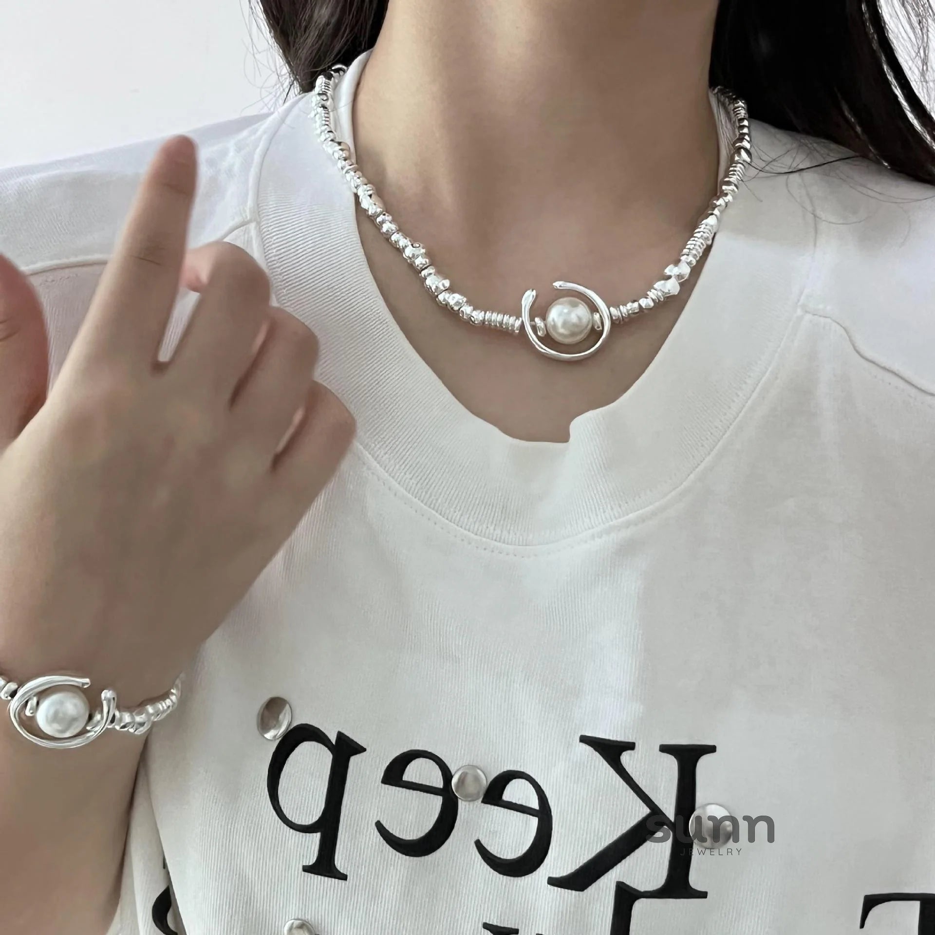 Winifred Irregular Pearl Necklace