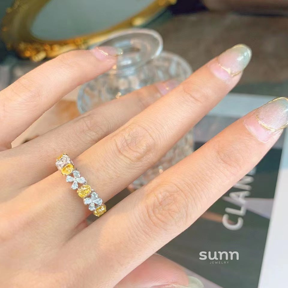 Winona Clover Zircon Ring [FL28SYXH]