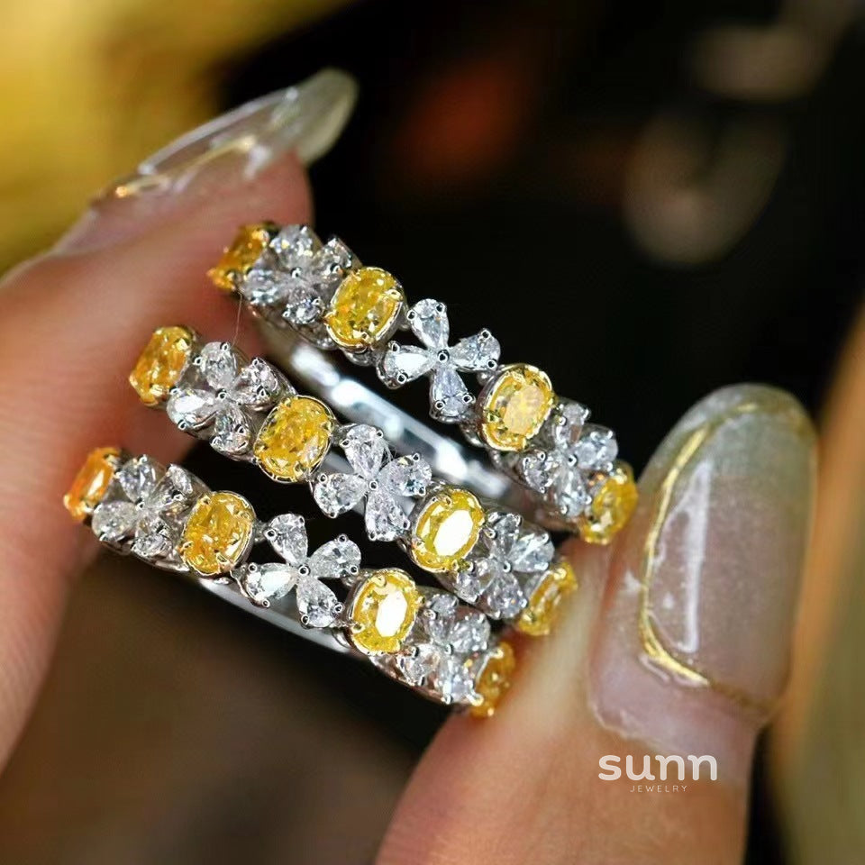 Winona Clover Zircon Ring [E8MHP6VA]