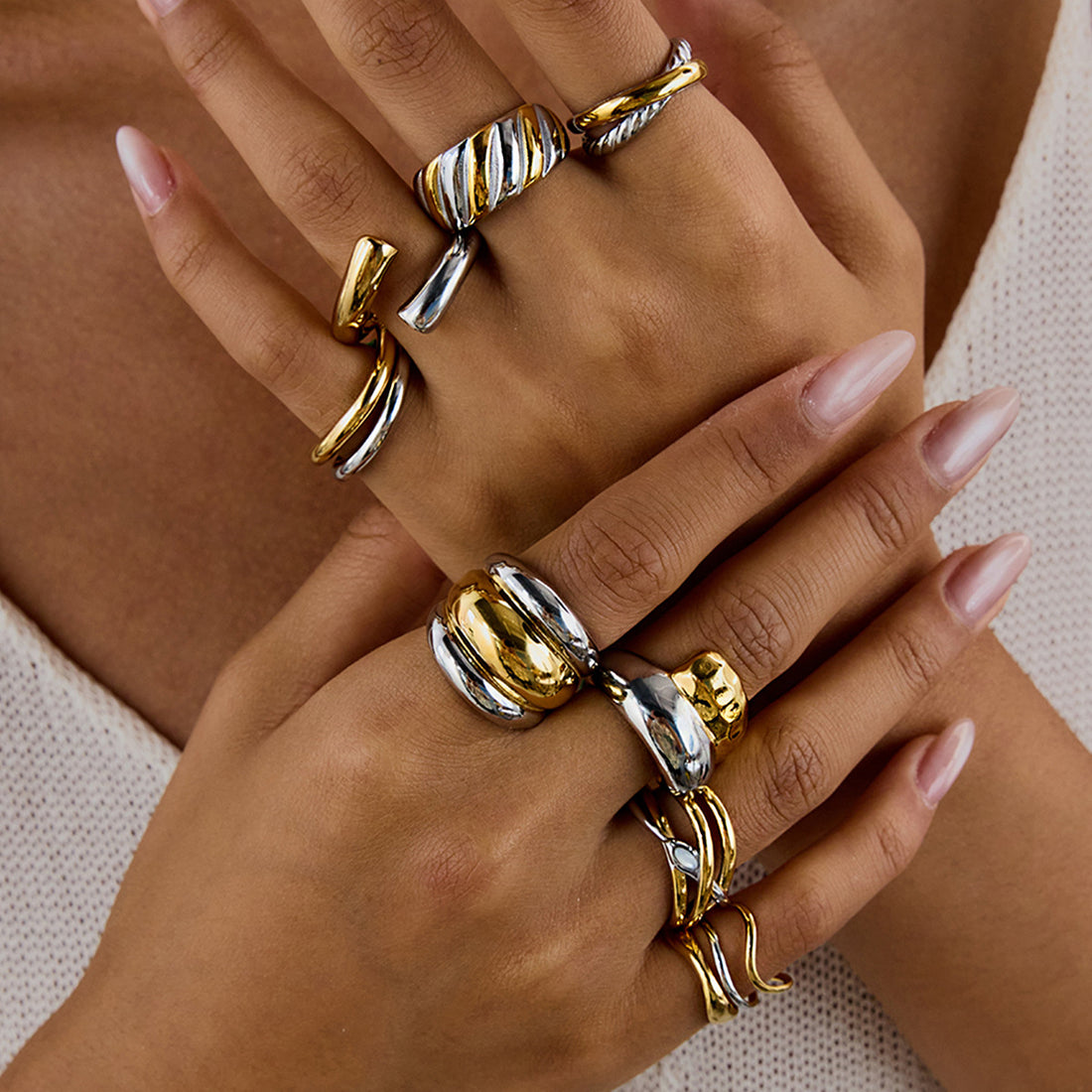 Wisdom Modern Geometric Ring [499ZJ0HG]