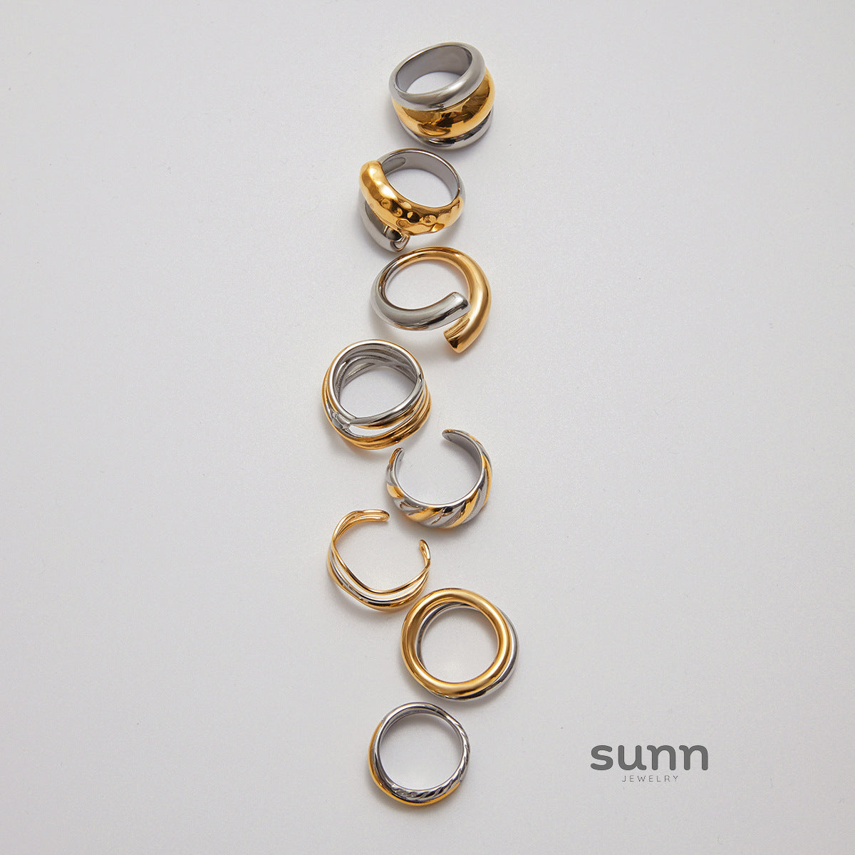 Wisdom Modern Geometric Ring [E6PZH1ON]