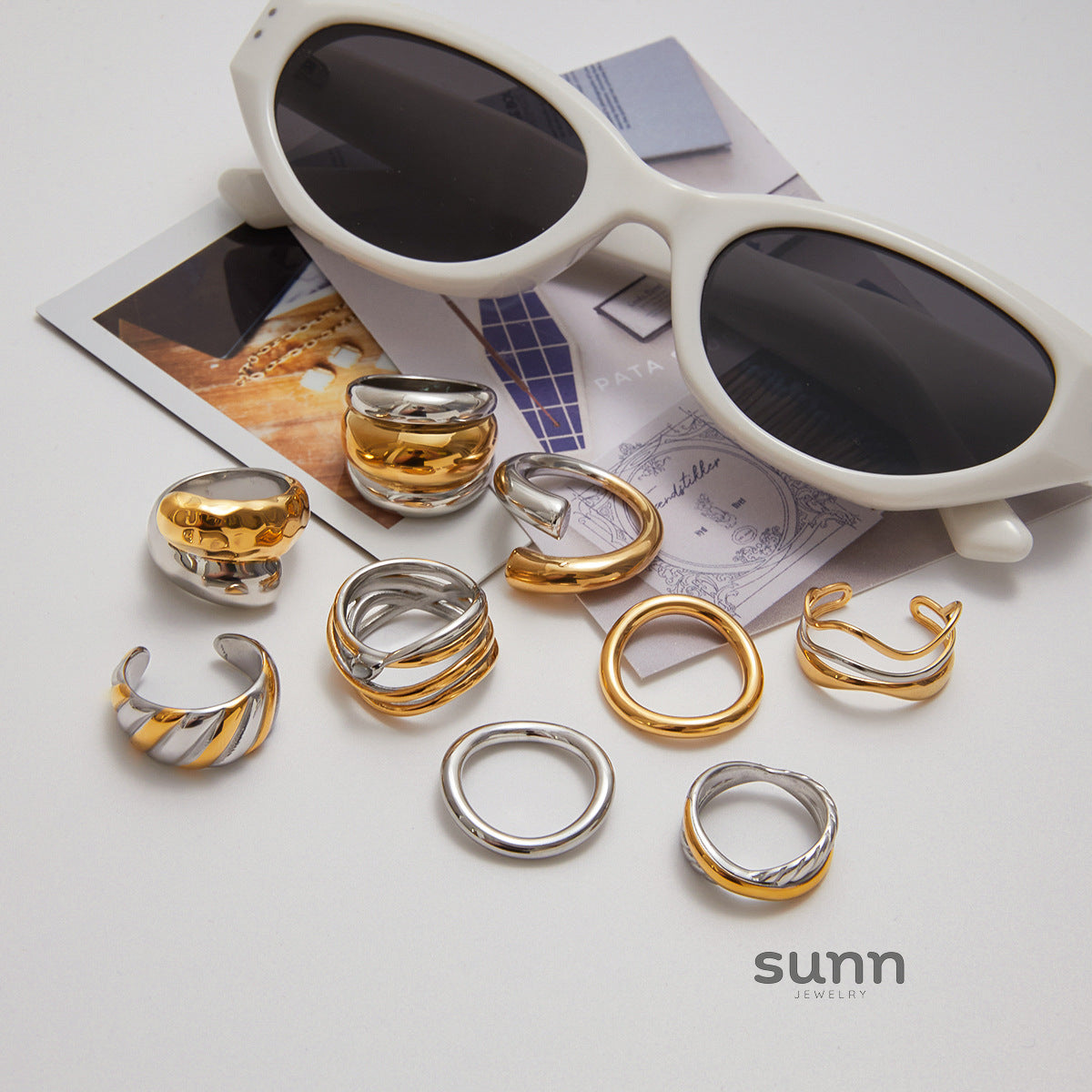 Wisdom Modern Geometric Ring [0GLGIQXT]