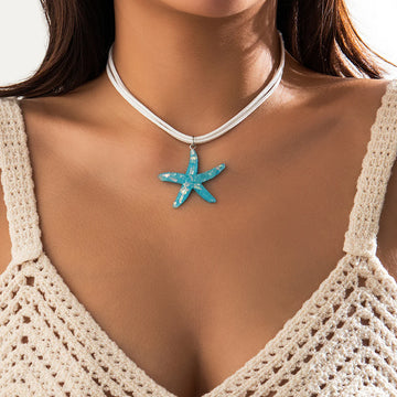 Wrenley Starfish Choker Necklace