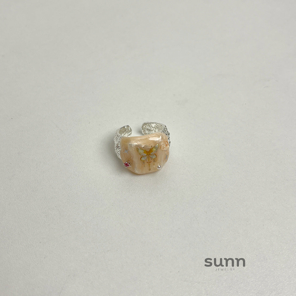 Wynn Enamel Butterfly Ring [365LFU7E]