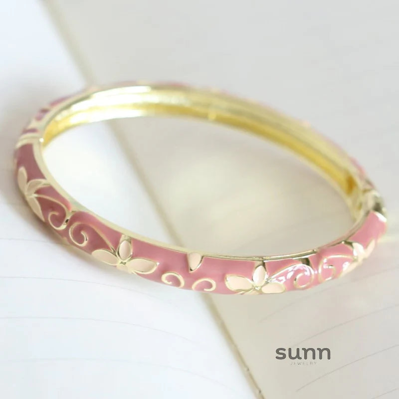 Xaria Clover Enamel Bangle