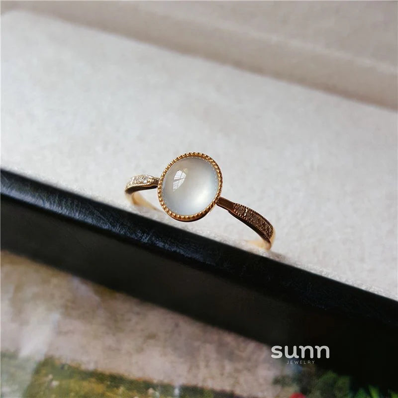 Xaria Icy Chalcedony Ring