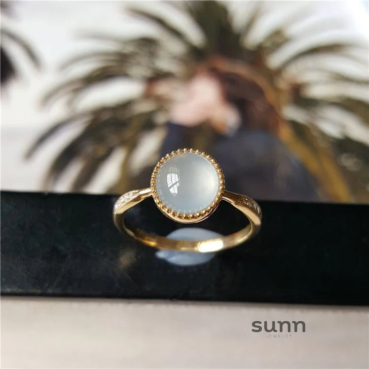 Xaria Icy Chalcedony Ring