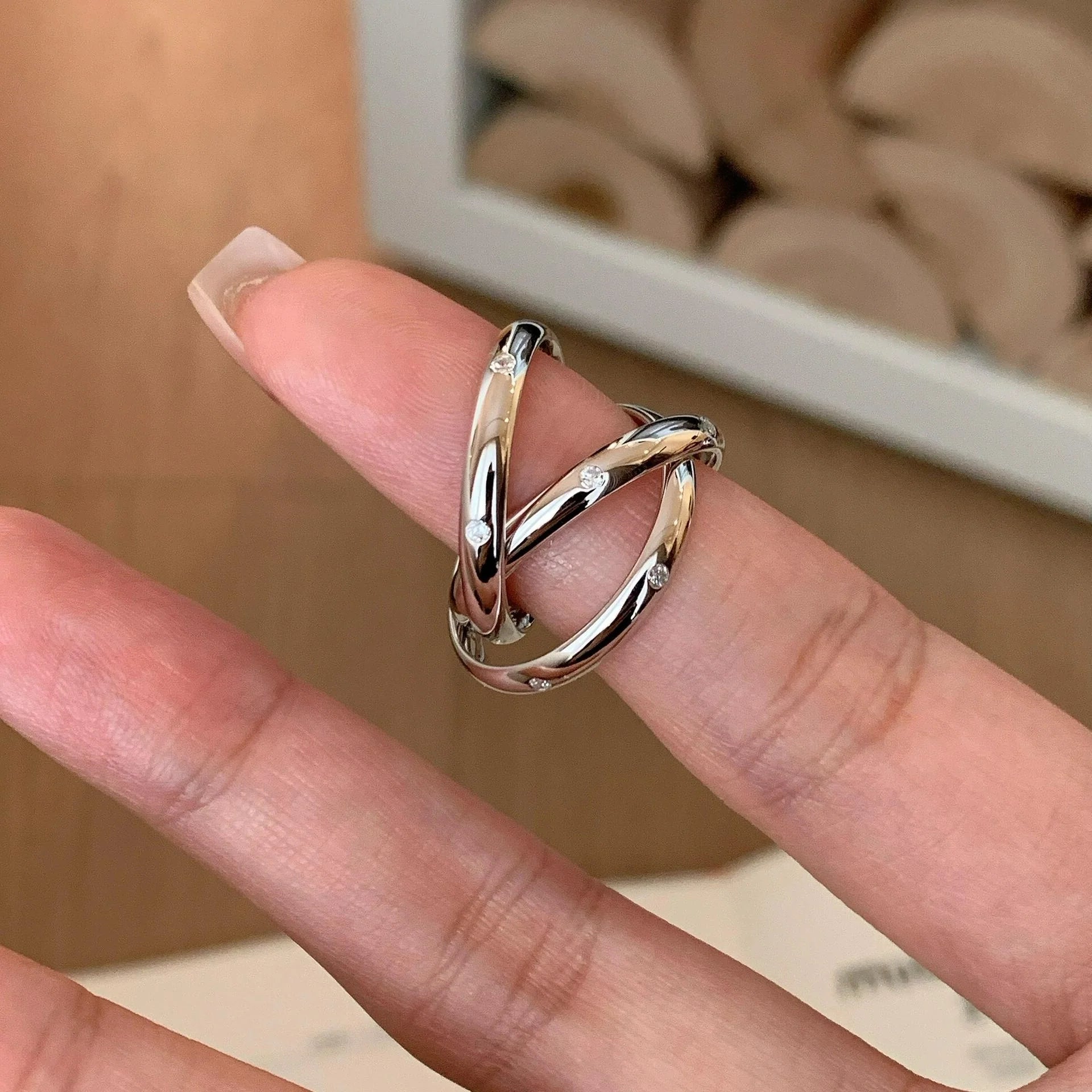 Xenia Triple Layered Ring