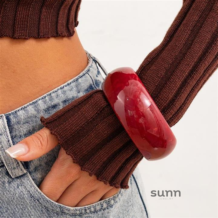 Xia Glossy Resin Cuff [8LK7KRDO]