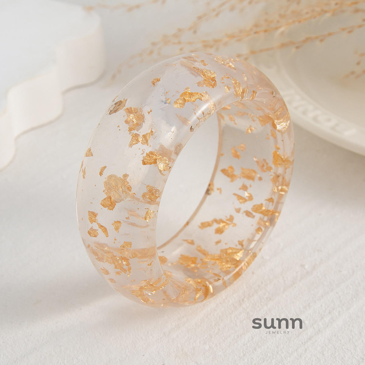 Xia Glossy Resin Cuff [2B4NOL12]