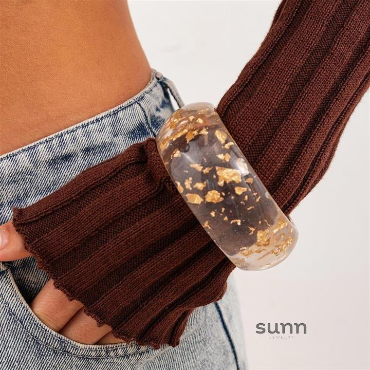 Xia Glossy Resin Cuff [Y0X3KBUT]