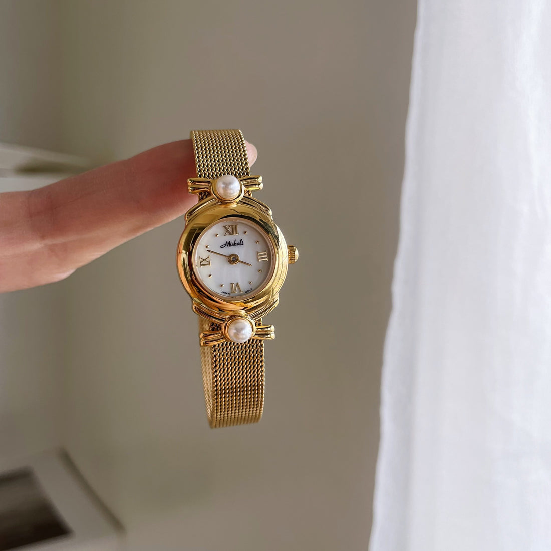 Xia Pearl Mesh Watch [BL2R422O]