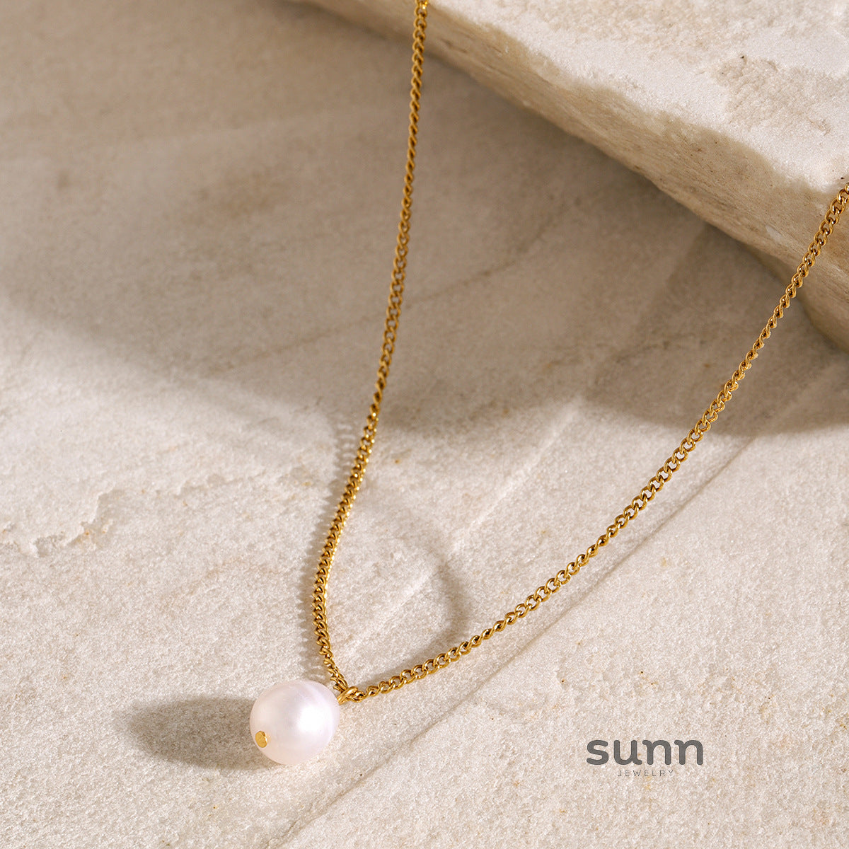 Xitlali Gold Tone Layered Pearl Necklace [BHAS6BJM]