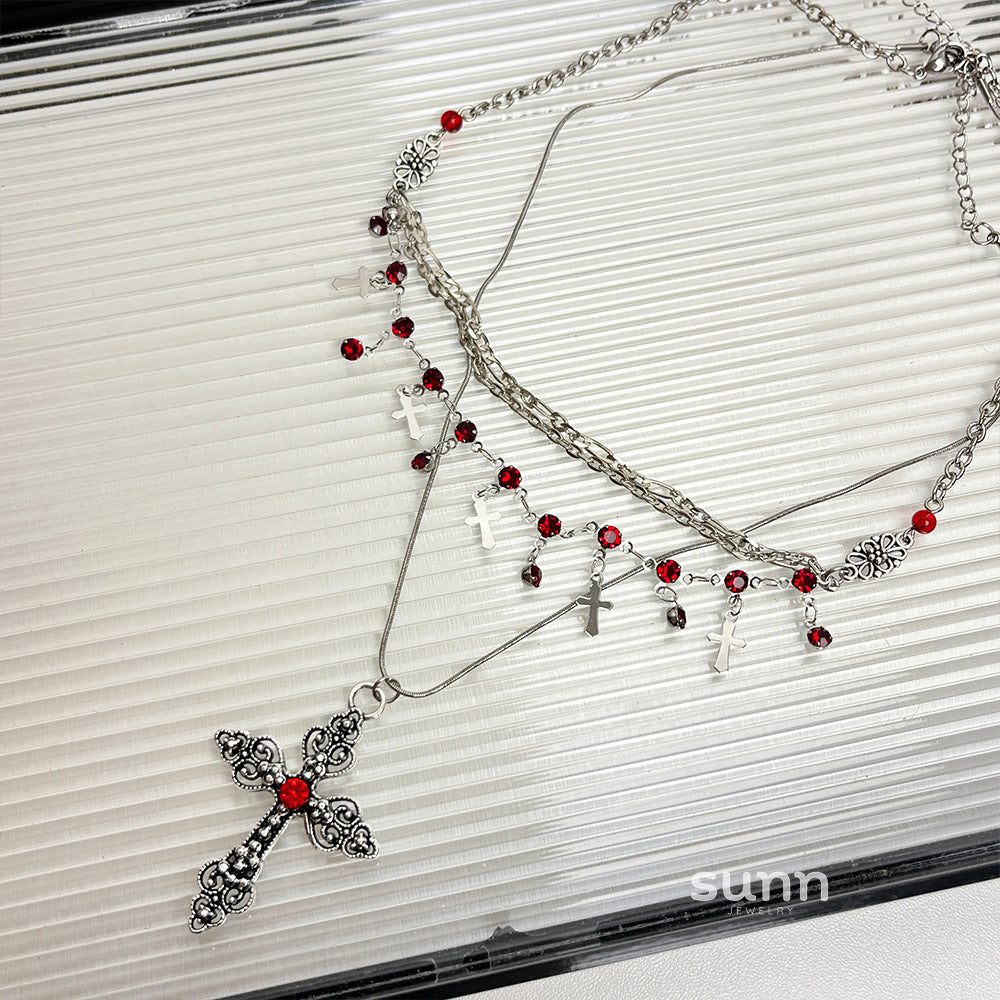 Yadira Dark Cross Choker [ZHL2VNJZ]