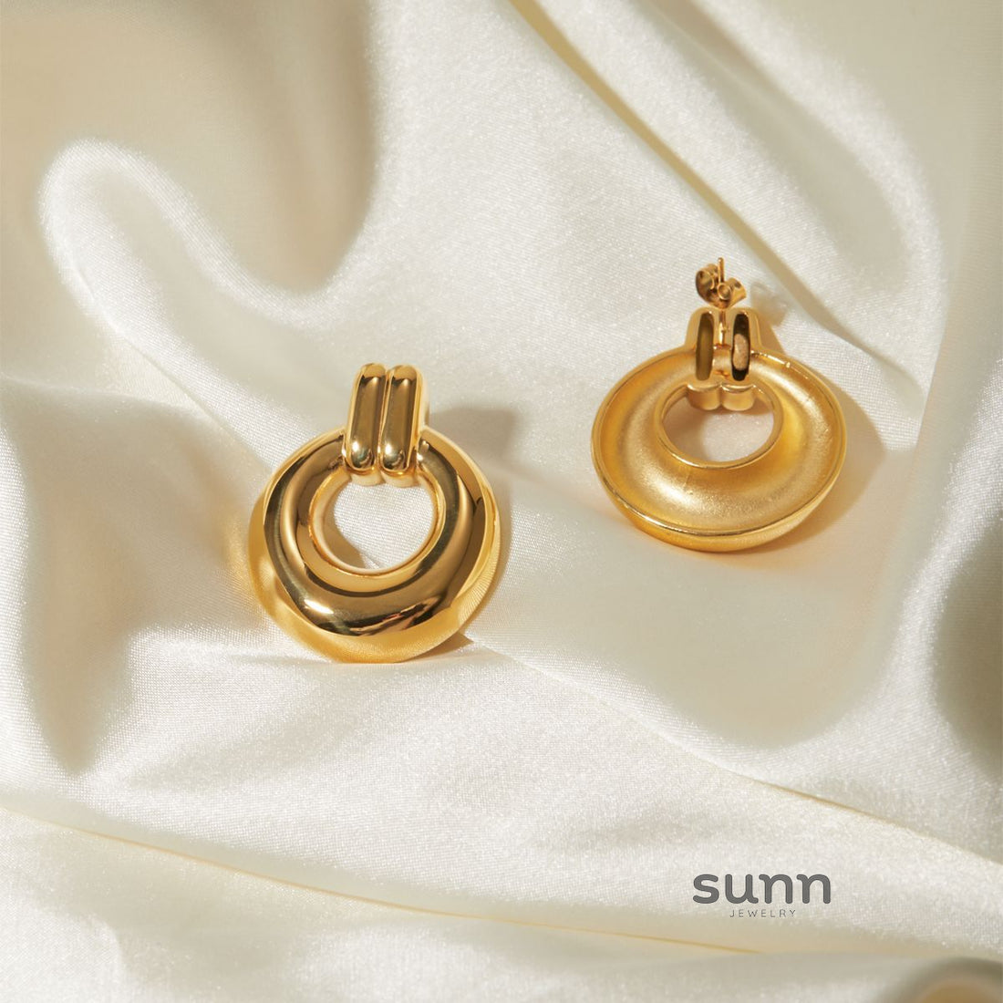 Yadira Gold Plated Hoop Earrings [K8KAISXP]