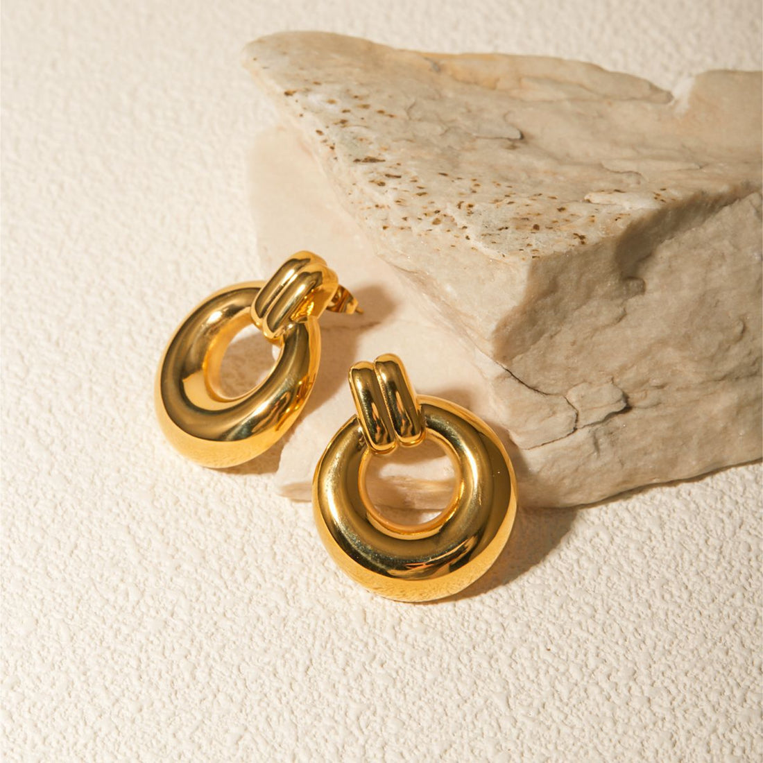 Yadira Gold Plated Hoop Earrings [K8KAISXP]