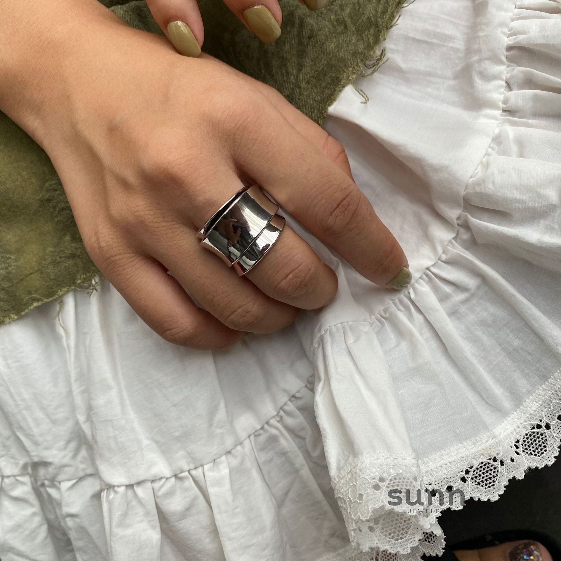 Yamileth Double Layer Enamel Ring [UVSM64XX]