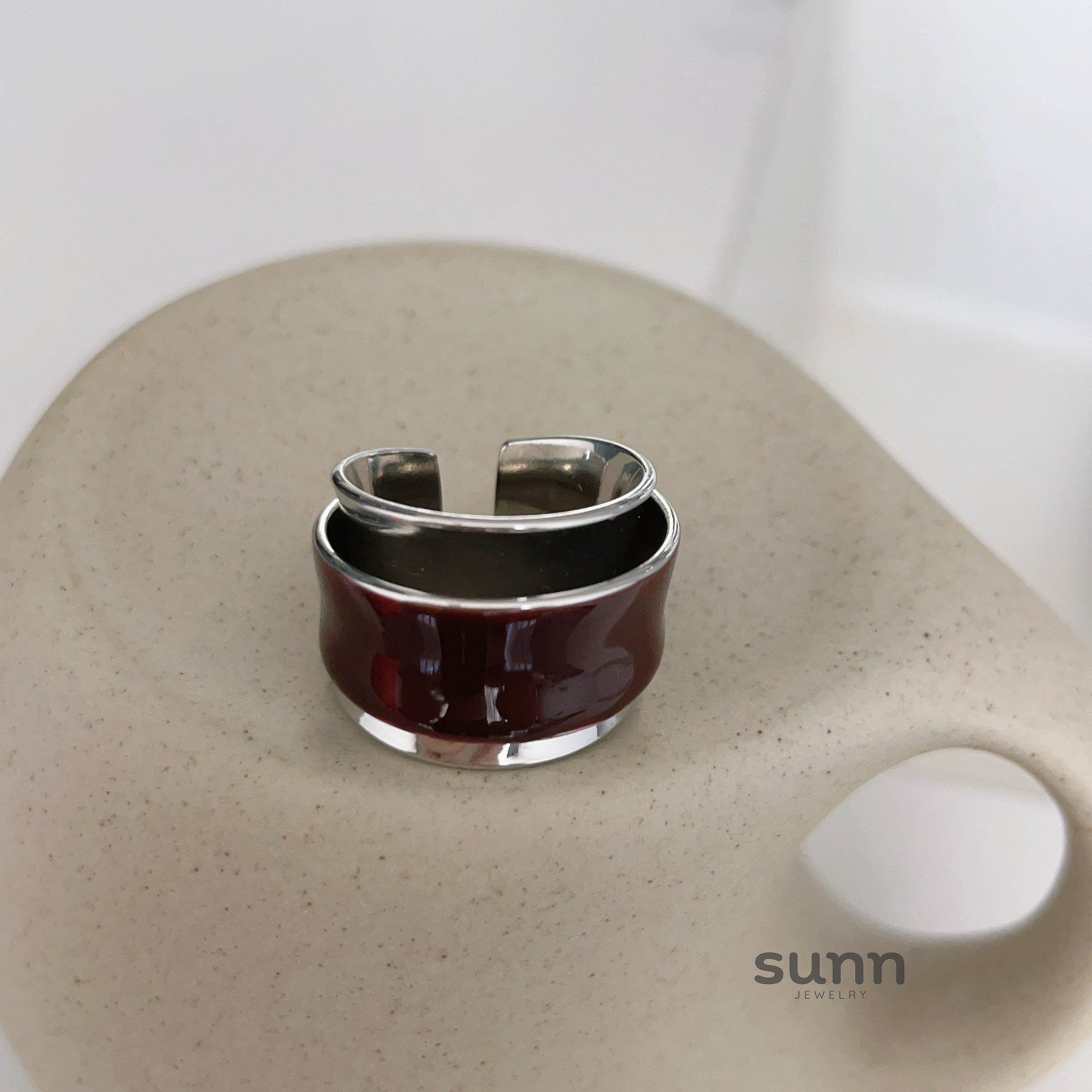 Yamileth Double Layer Enamel Ring [835C09NV]