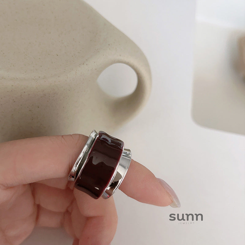 Yamileth Double Layer Enamel Ring [5OAXOROW]